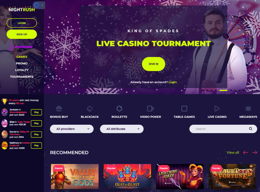 NightRush Online Casino Erfahrung